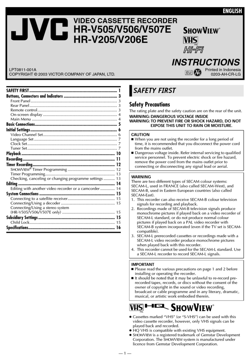 JVC HR-V205 instructions