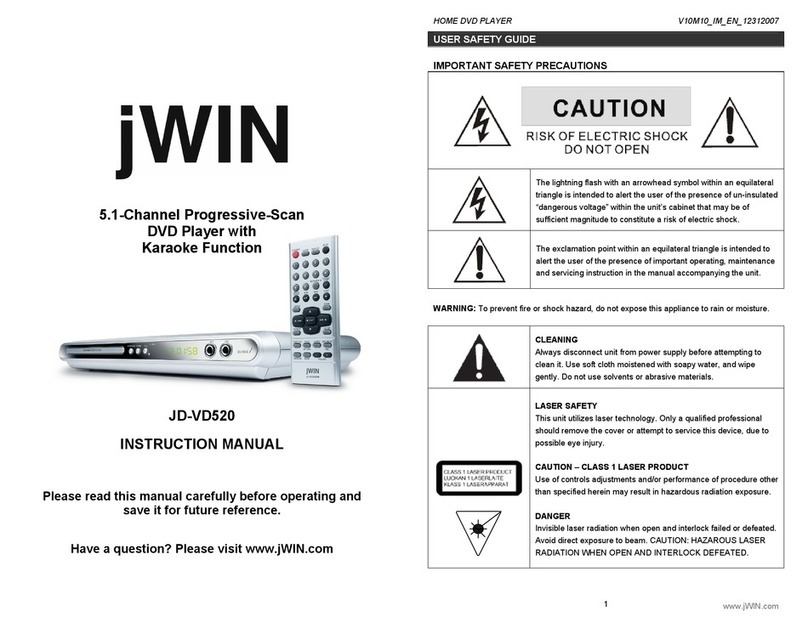 jWIN JD-VD520 User manual
