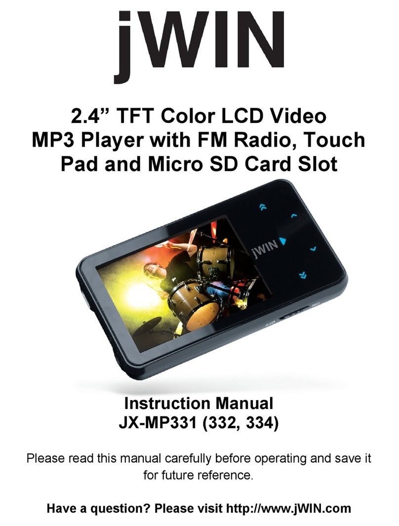 jWIN JX-MP331 User manual
