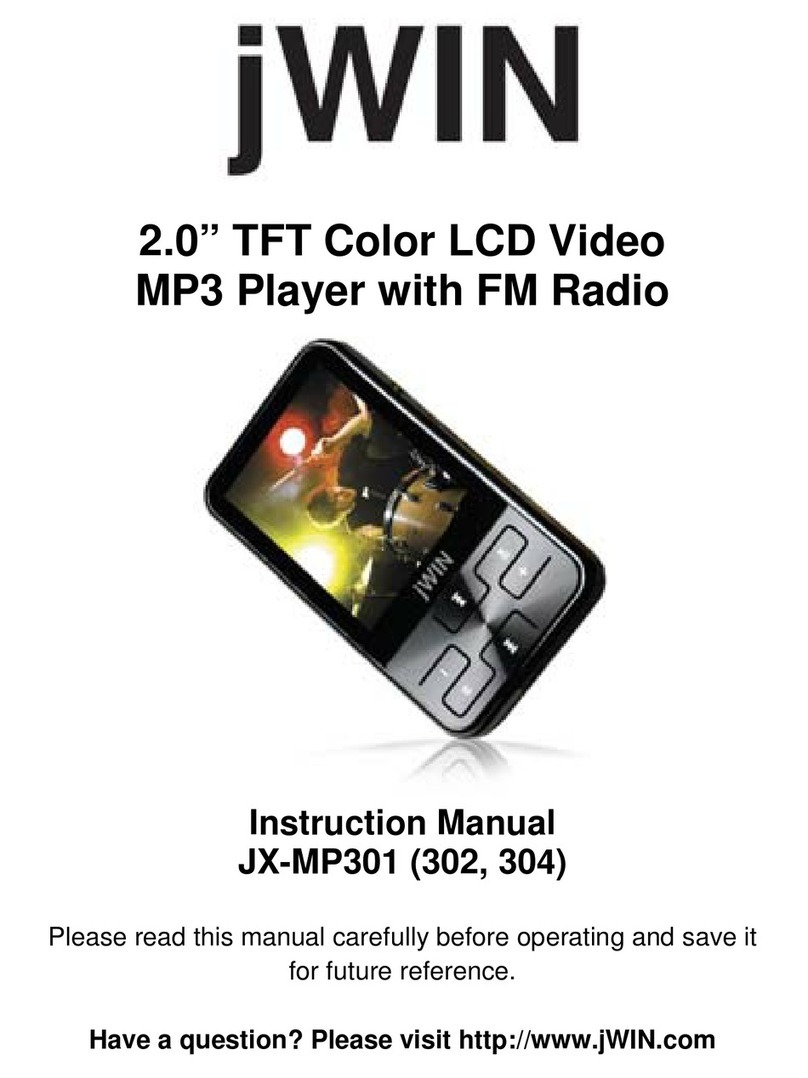 jWIN JX-MP301 User manual