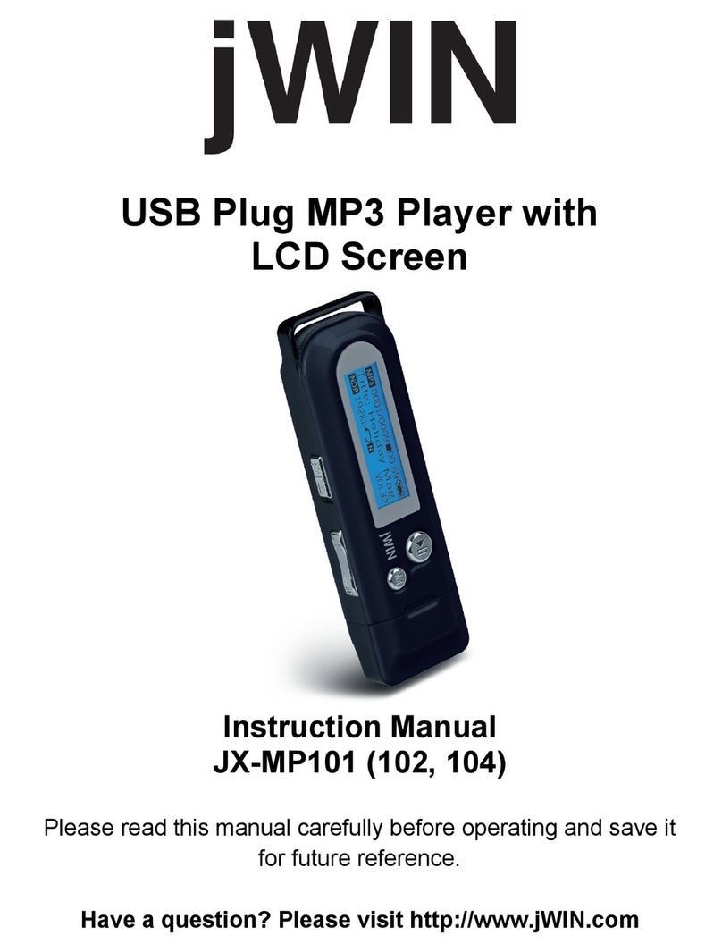 jWIN JX-MP101 instruction manual