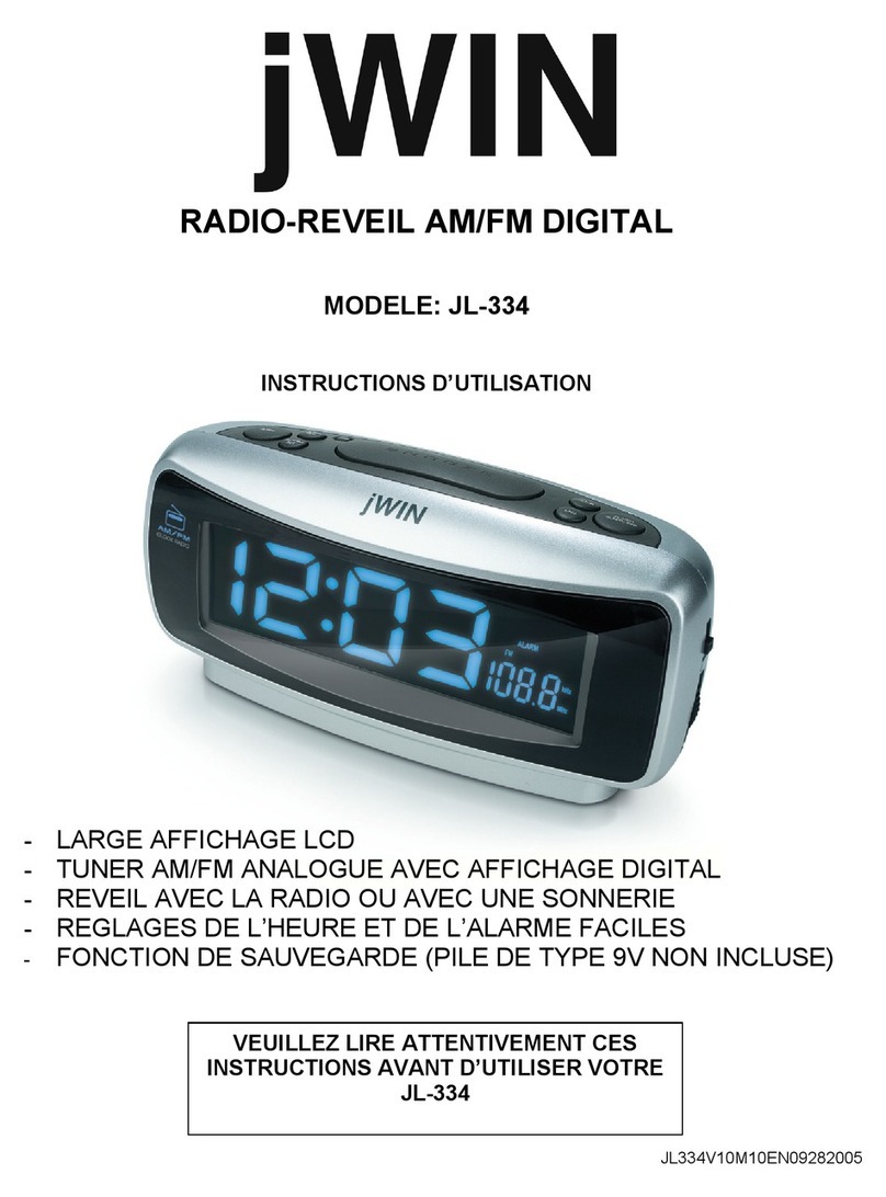 jWIN JL JL-334 JL-334 Instructions d'utilisation