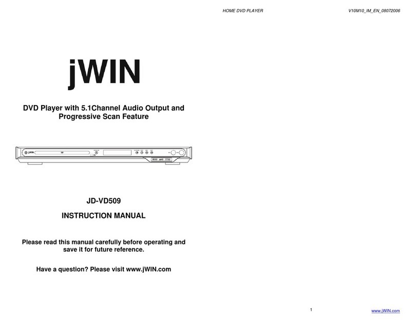 jWIN JD-VD509 User manual