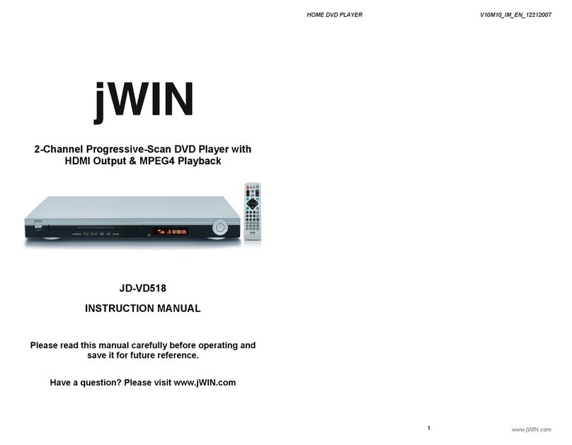 jWIN JD-VD518 instruction manual