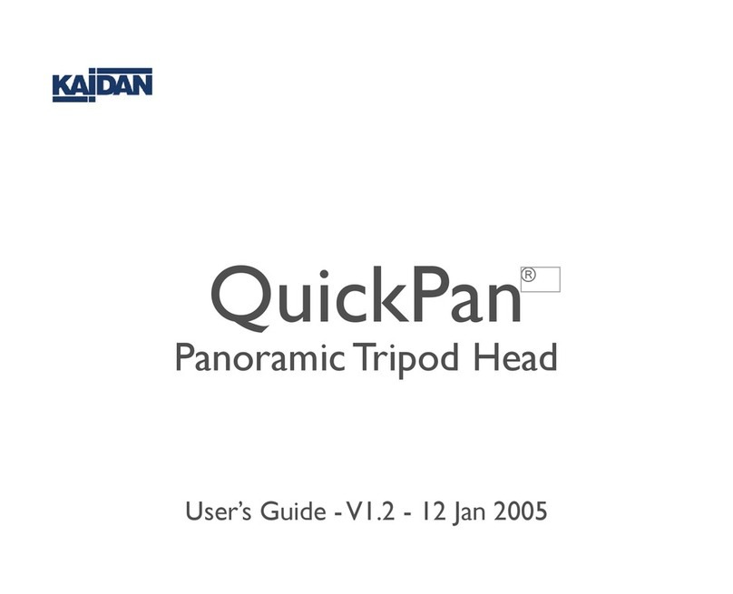 Kaidan QuickPan QuickPan Panoramic Tripod Head user guide