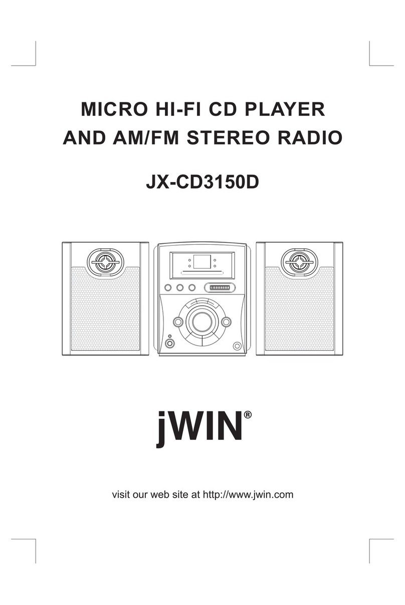 jWIN JX-CD3150D owner's manual