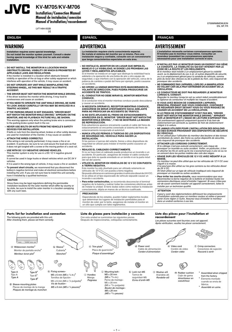 JVC KV-M705 Guide