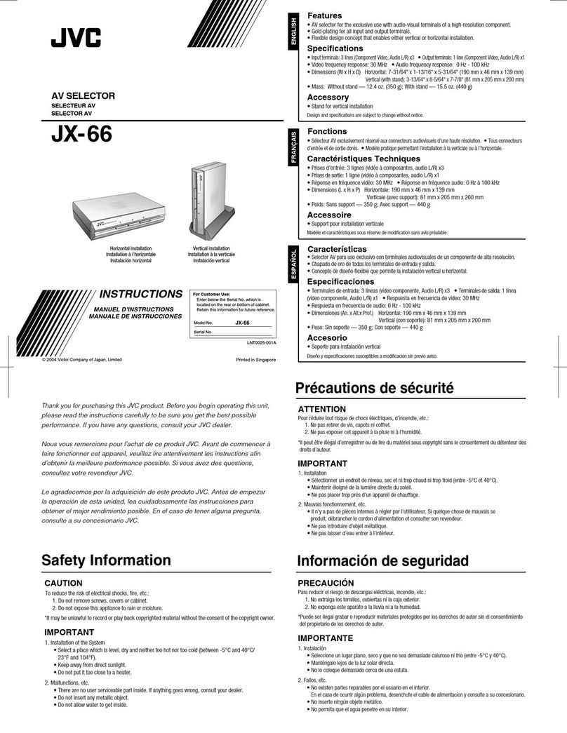 JVC JX-66 instructions