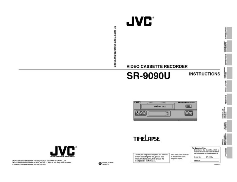 JVC SR-9090U - High Resolution 960 Hour Density User manual JVC SR-9090U - High Resolution 960 Hour Density User manual