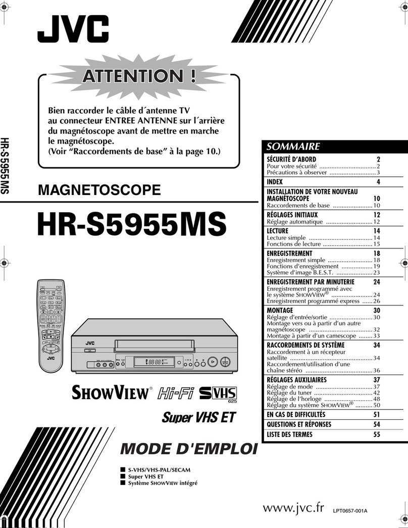 JVC ShowView HR-S5955MS Mode d'emploi