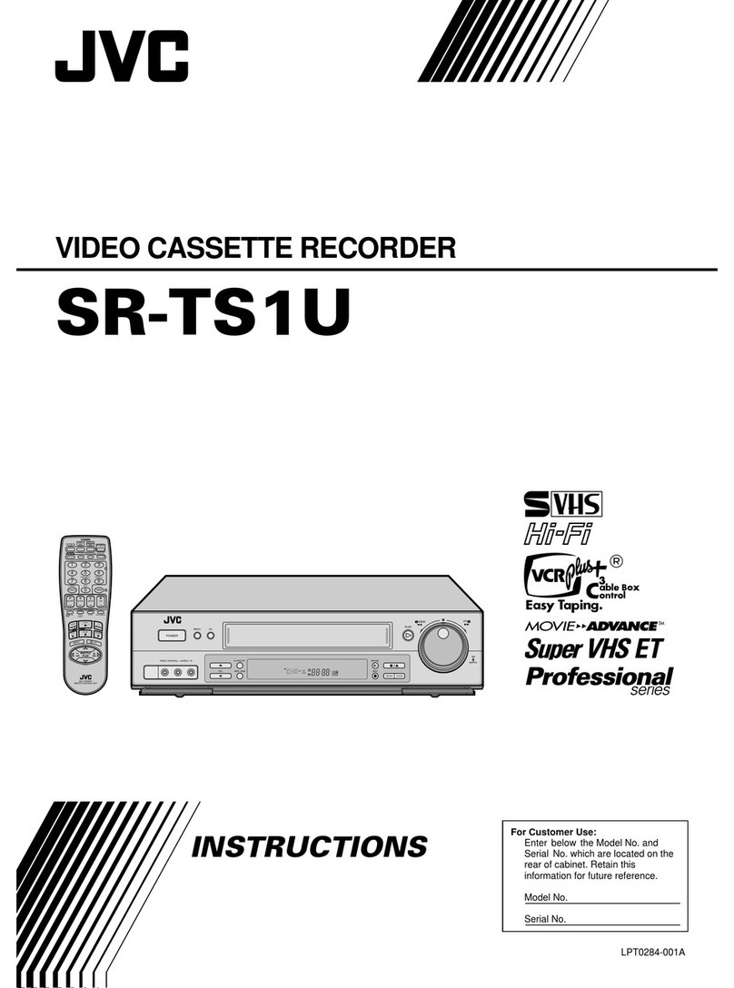 JVC SR-TS1U - Super Vhs Et Player Recorder User manual