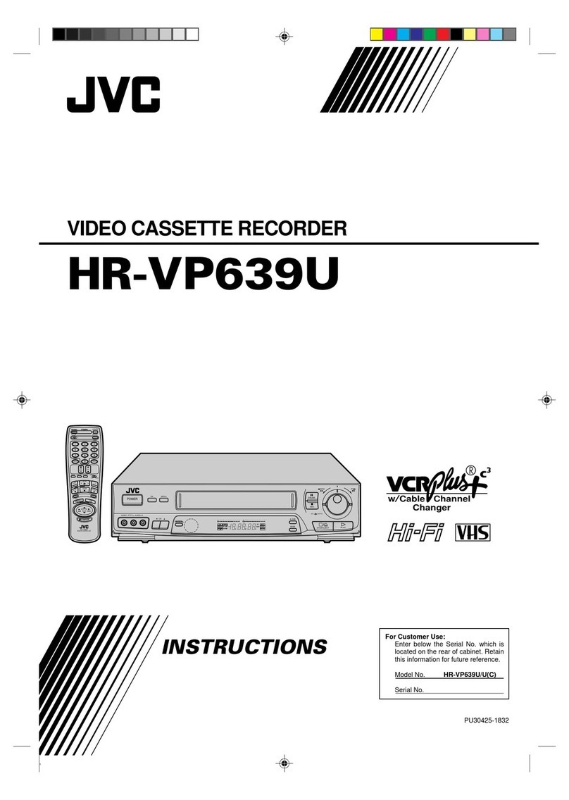 JVC HR-VP639U User manual JVC HR-VP639U User manual