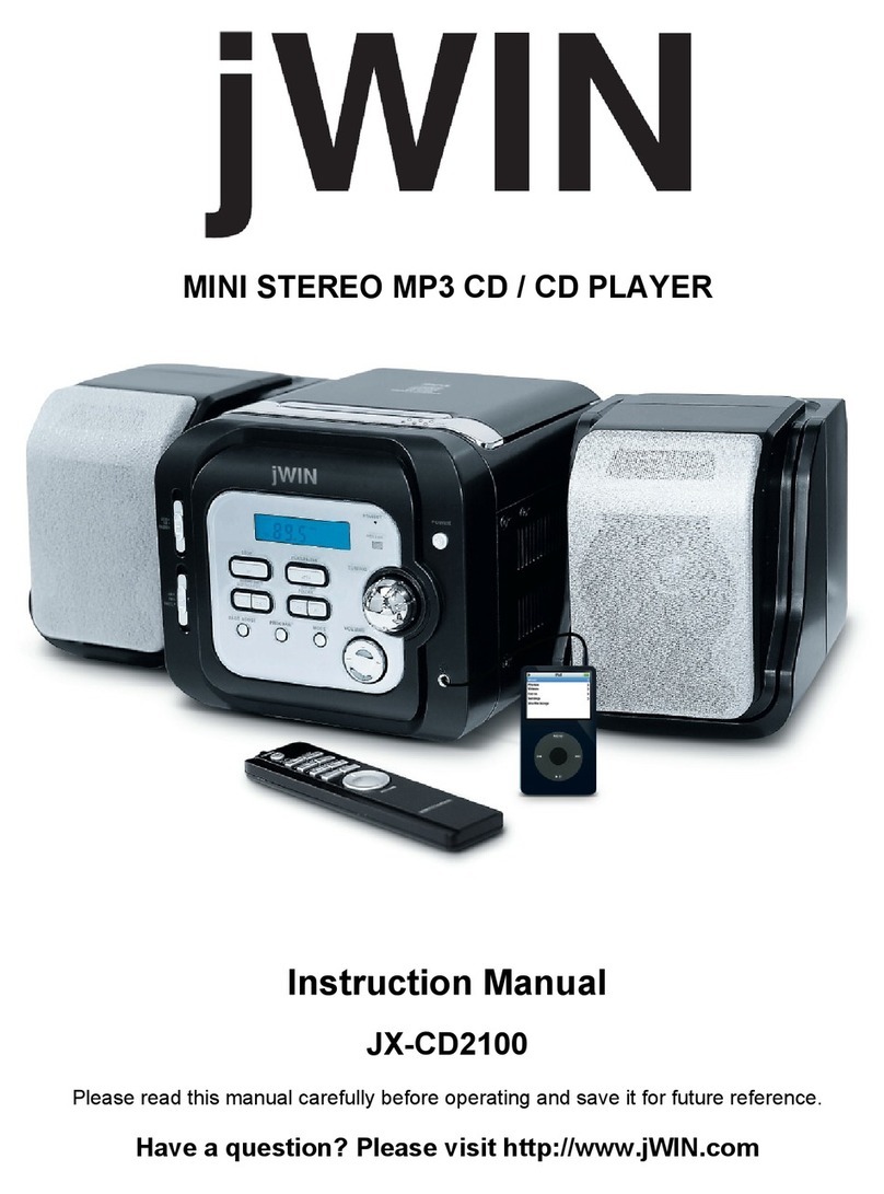 jWIN JX-CD2100 instruction manual