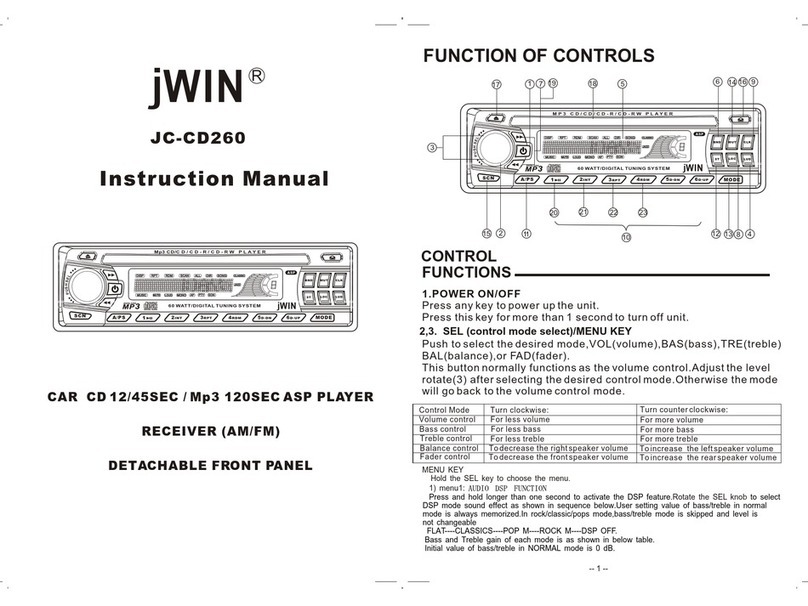 jWIN JC-CD260 instruction manual