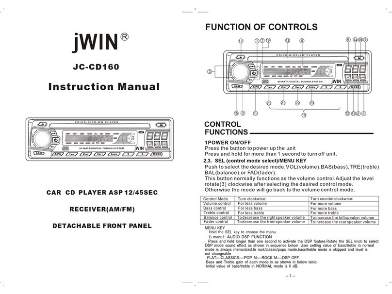 jWIN JC-CD160 instruction manual