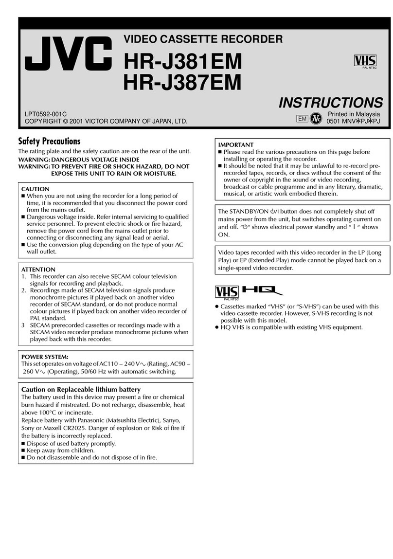 JVC HR-J381EM User manual
