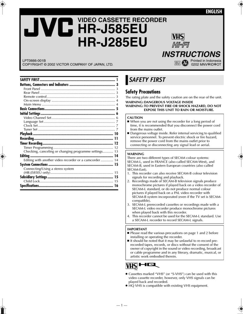JVC HR-J285EU User manual