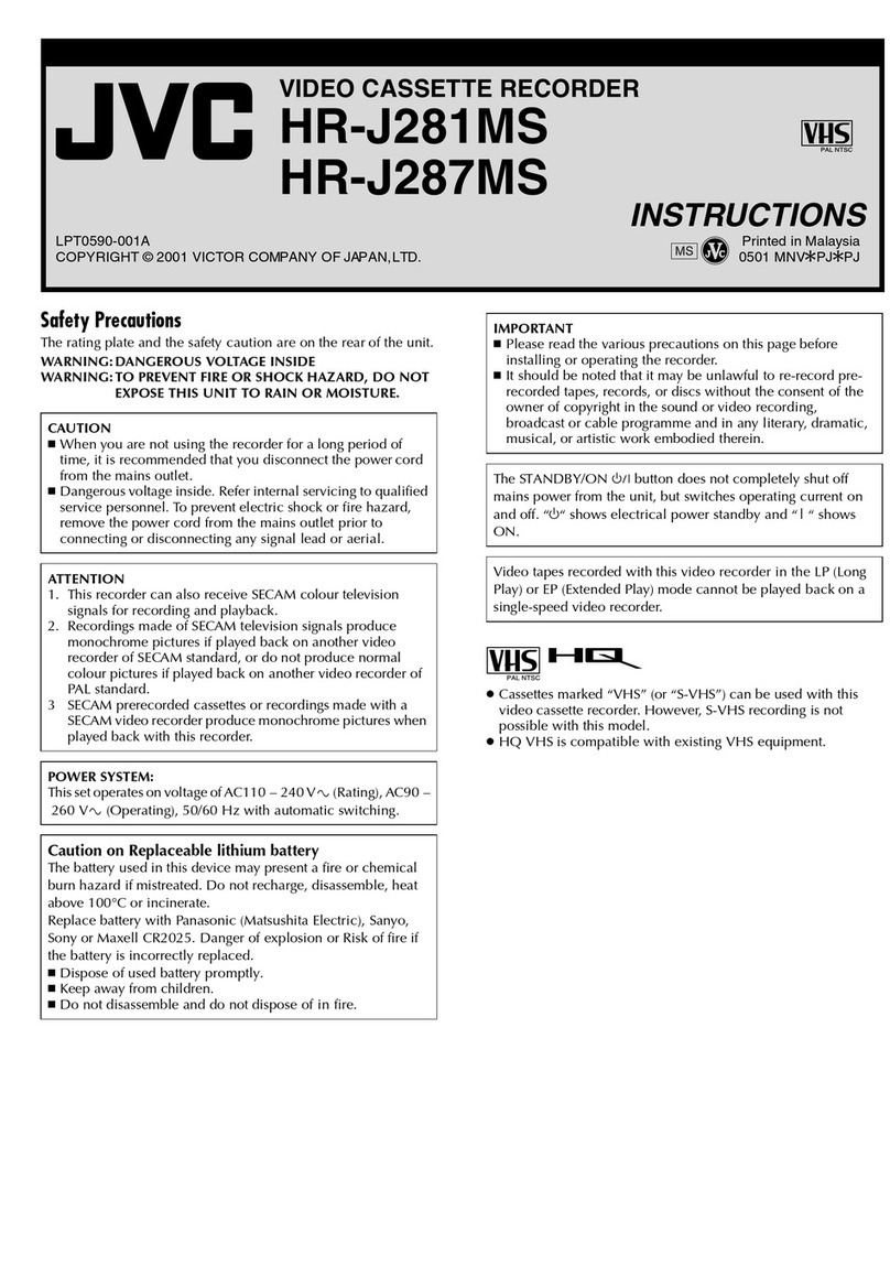 JVC HR-J281MS User manual