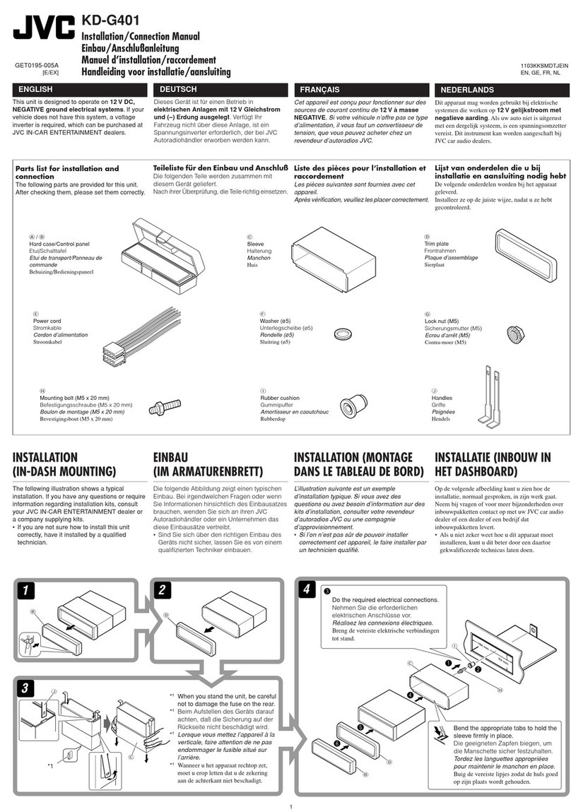 JVC KD-G401 Guide