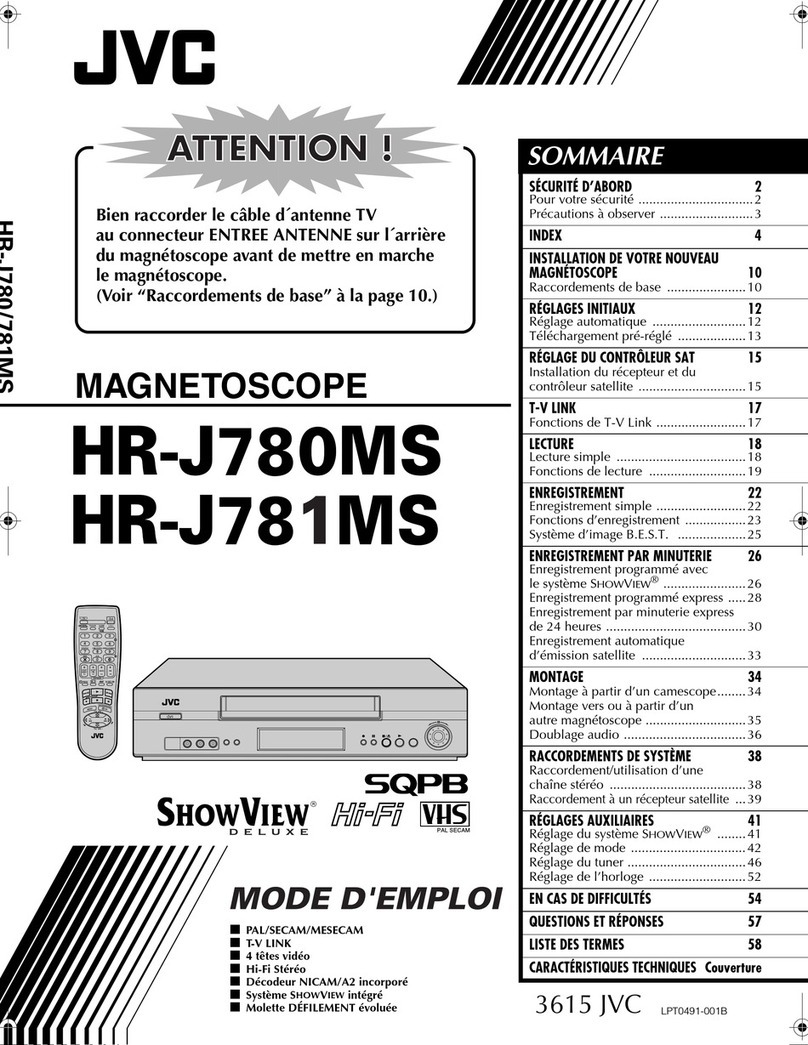 JVC SHOWVIEW HR-J780MS Assembly instructions