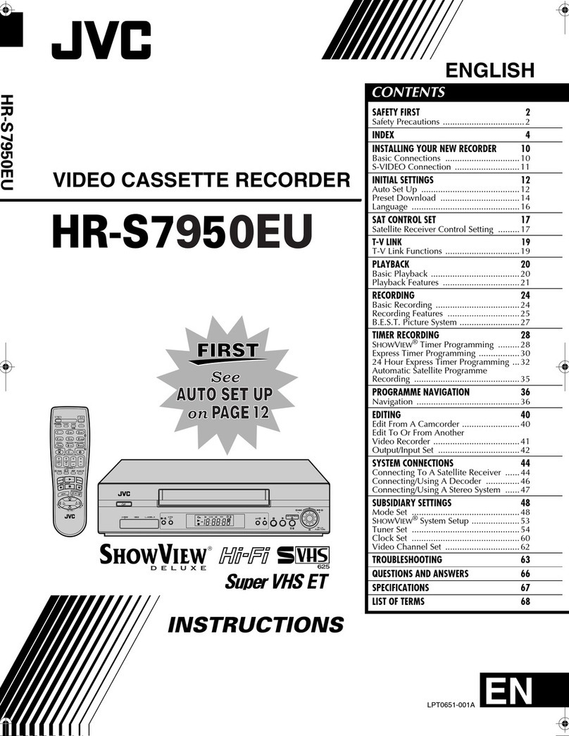 JVC HR - S7950EU User manual
