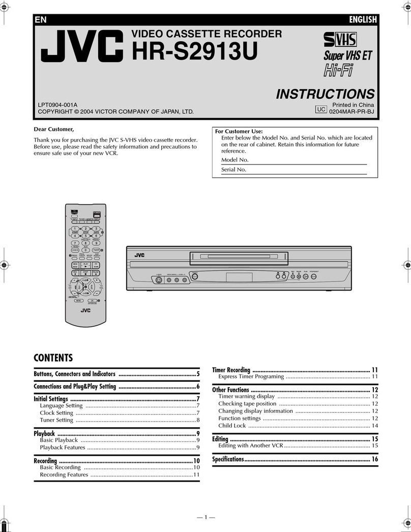 JVC HR-S2913U User manual