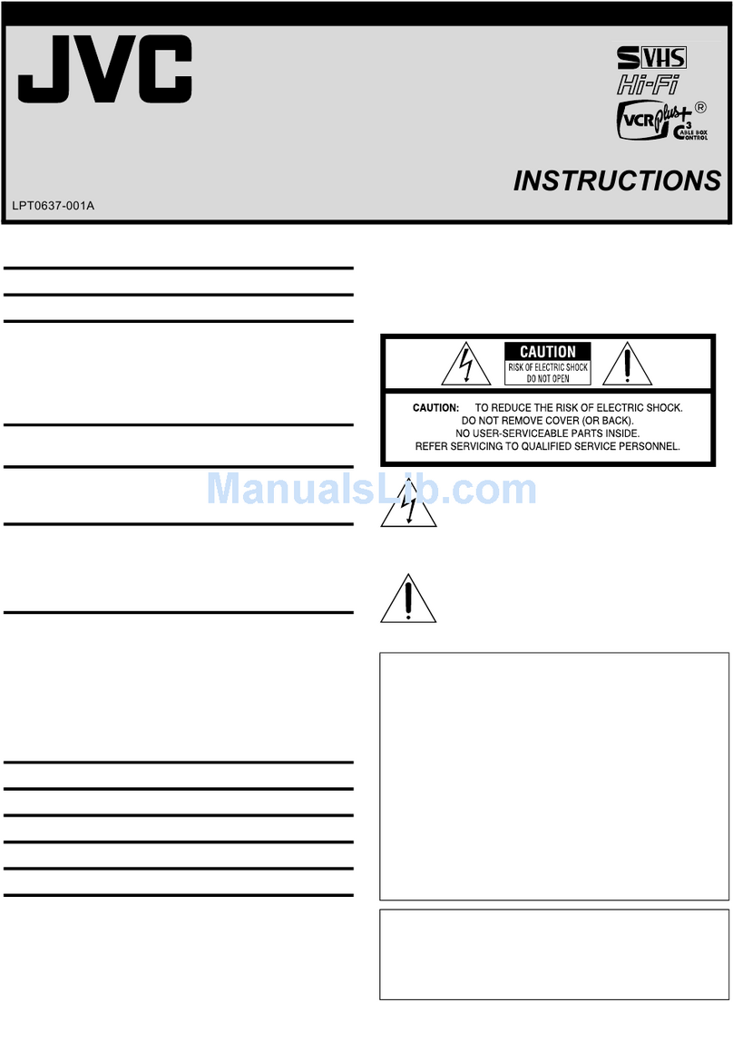 JVC HR-S3901/3911U User manual JVC HR-S3901/3911U User manual