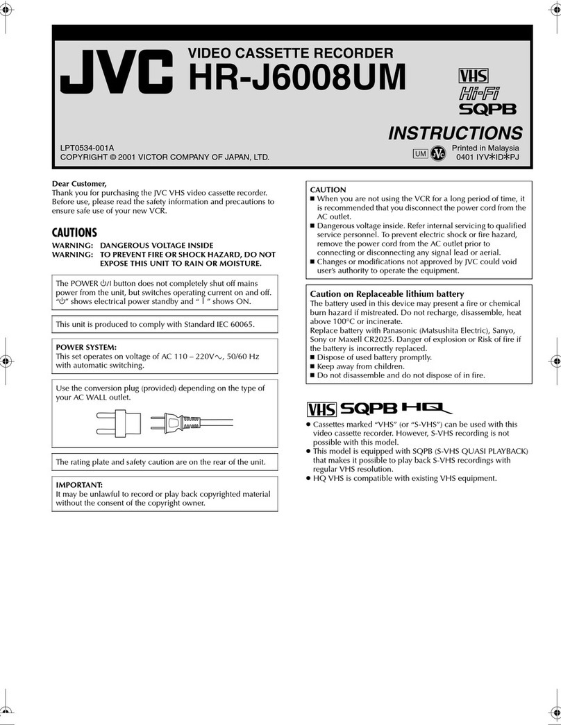 JVC HR-J6008UM User manual