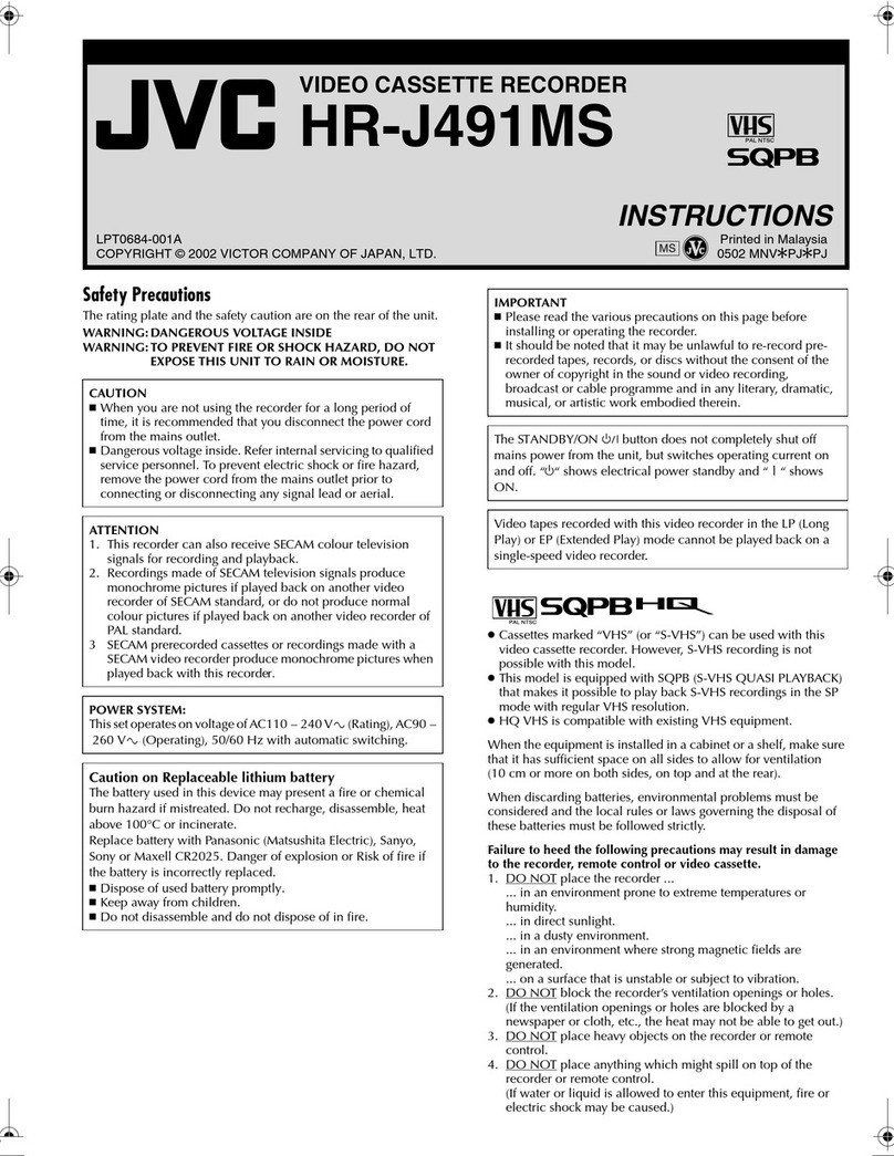 JVC HR-J491MS User manual