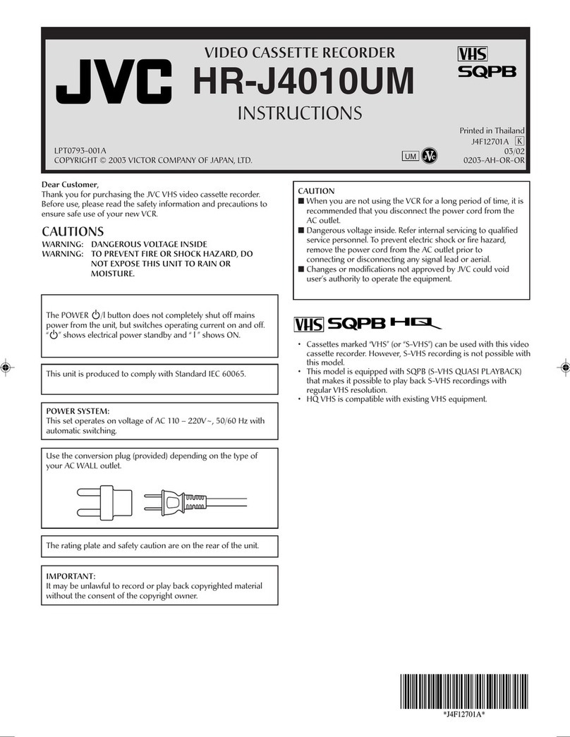 JVC HR-J4010UM User manual