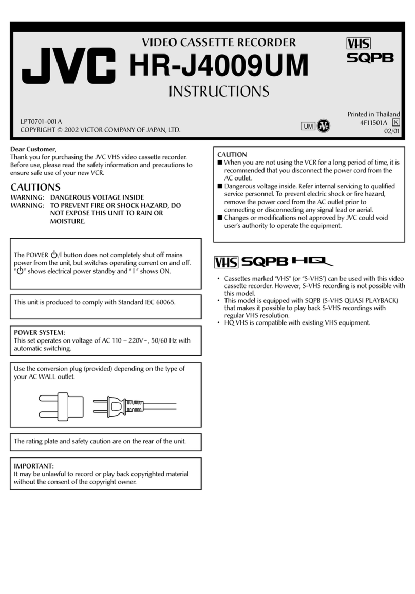 JVC HR-J4009UM User manual