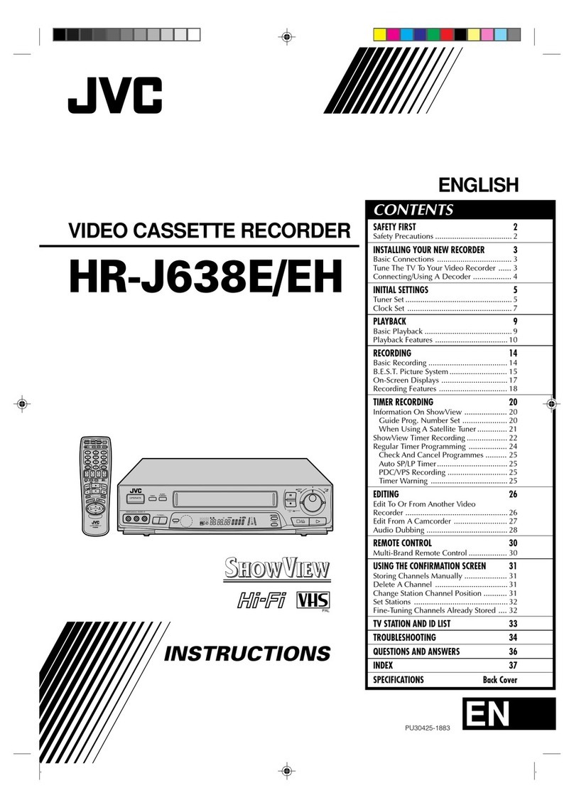 JVC HR-J638E/EH User manual JVC HR-J638E/EH User manual