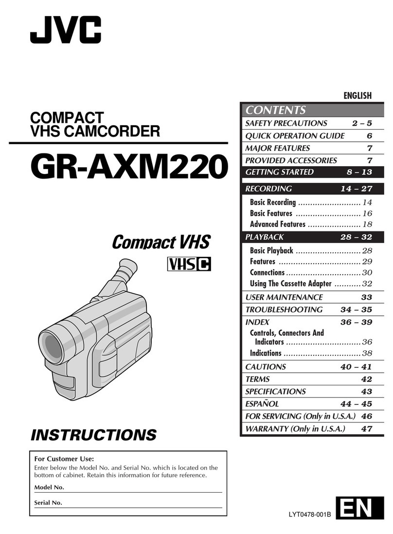 JVC GR-AXM220 User manual JVC GR-AXM220 User manual