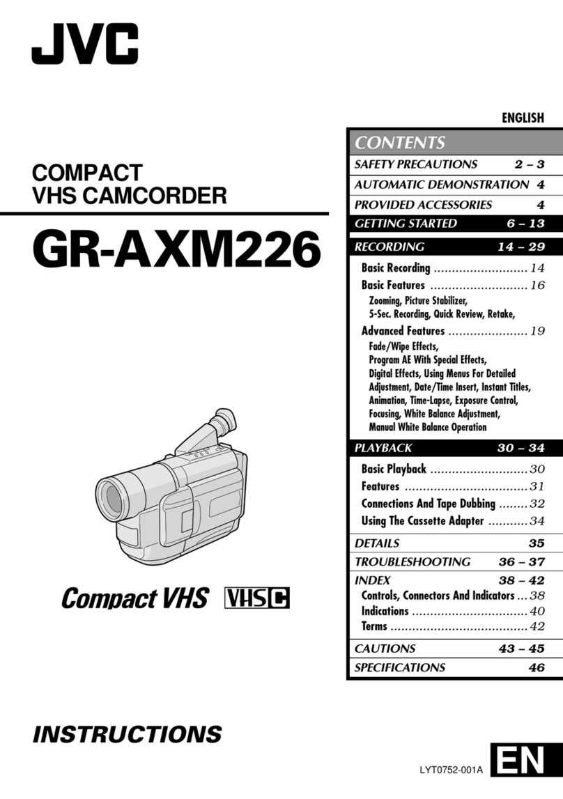 JVC GR-AXM226 User manual JVC GR-AXM226 User manual