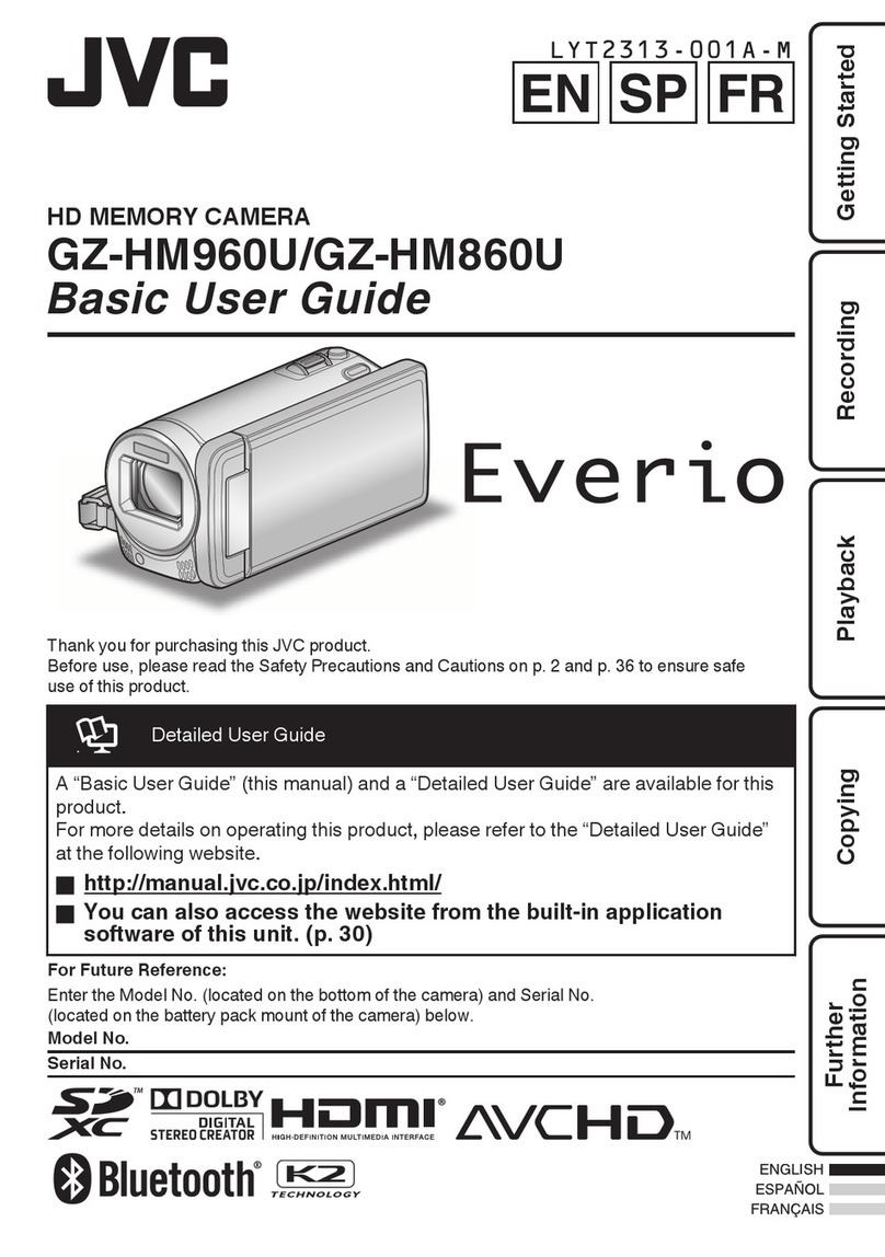 JVC EVERIO GZ-HM860U Operating and maintenance manual