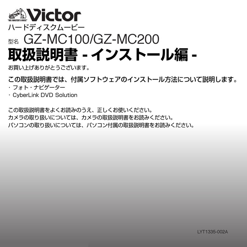 JVC GZMC200 - Everio 2MP 4GB Microdrive... User manual