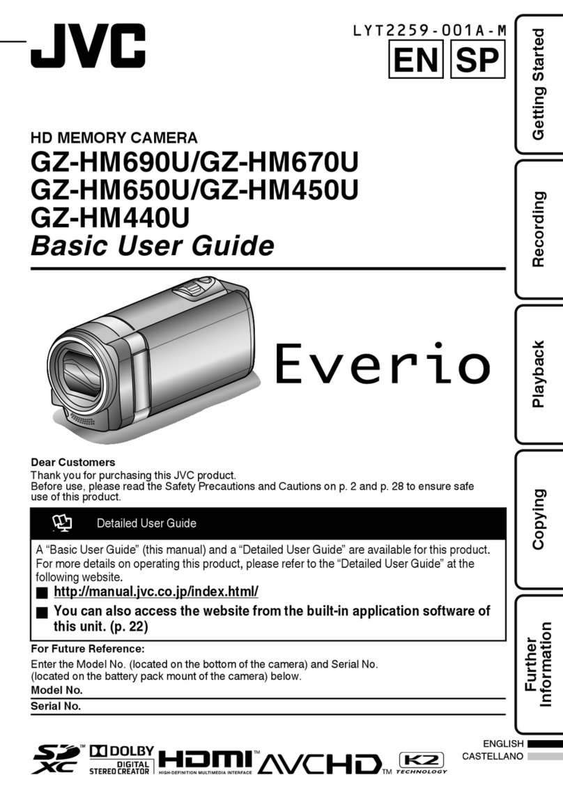 JVC EVERIO GZ-HM650U/GZ-HM450U Operating and maintenance manual