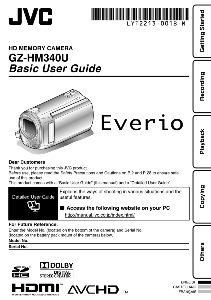 JVC Everio GZ-HM340U Basic user's guide
