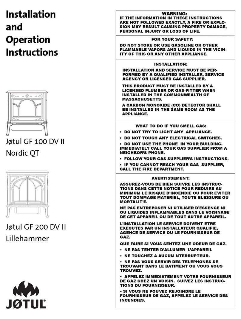 Jøtul GF 100 DV II Nordic QT User manual