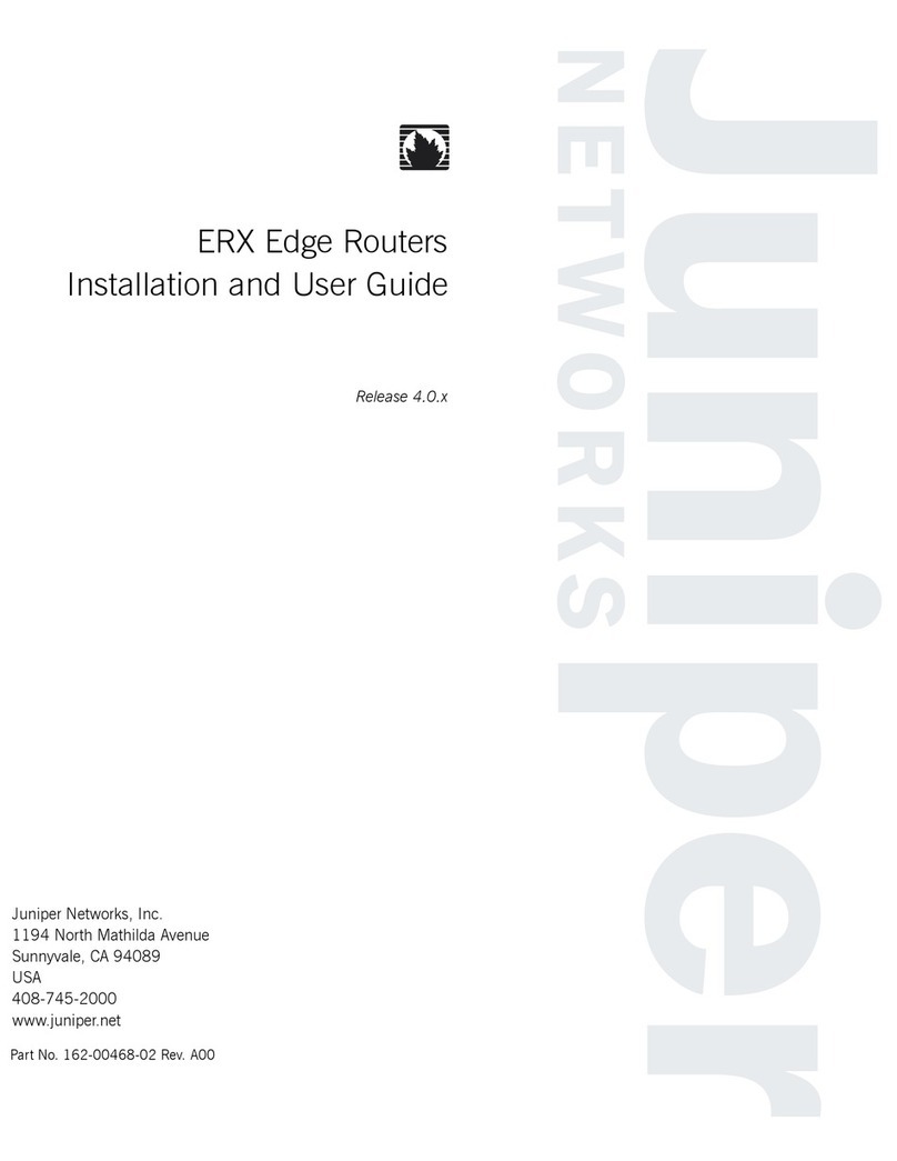 Juniper ERX-1410 Installation and user guide
