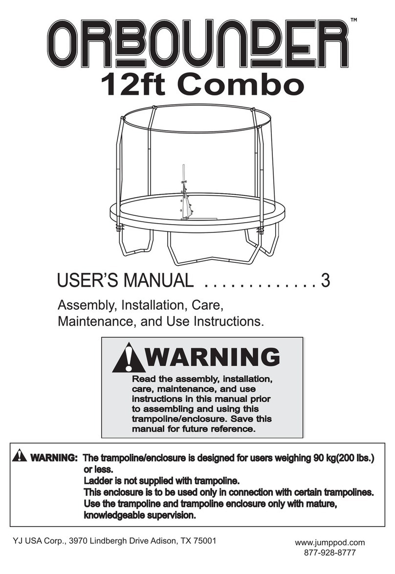 Jumpking Orbounder 12ft Combo YJ user manual
