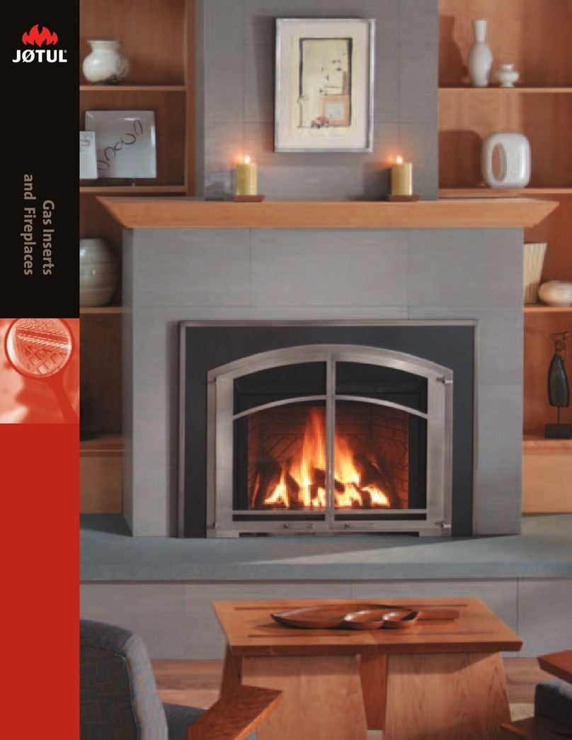 Jøtul Gas Inserts and Fireplaces Brochure & specs Jøtul Gas Inserts and Fireplaces Brochure & specs