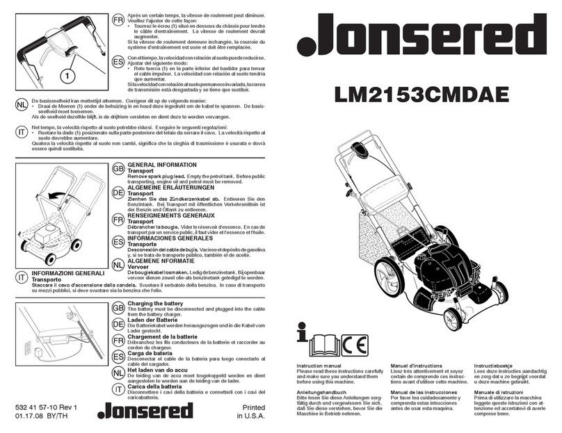 Jonsered LM2153CMDAE User manual