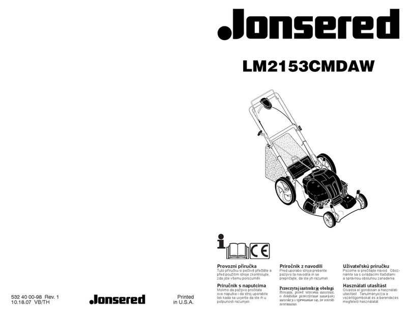 Jonsered LM2153CMDAW owner's manual