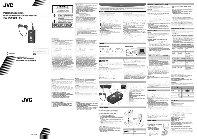 JVC HA-W700BT-C User manual