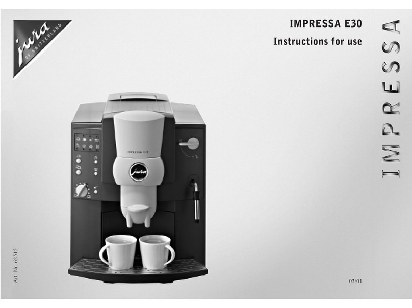 Jura IMPRESSA E30 Instructions for use