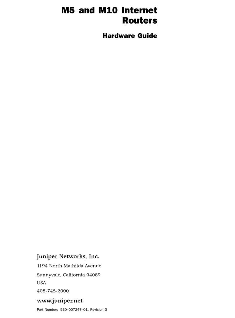 Juniper M10 Installation instructions Juniper M10 Installation instructions