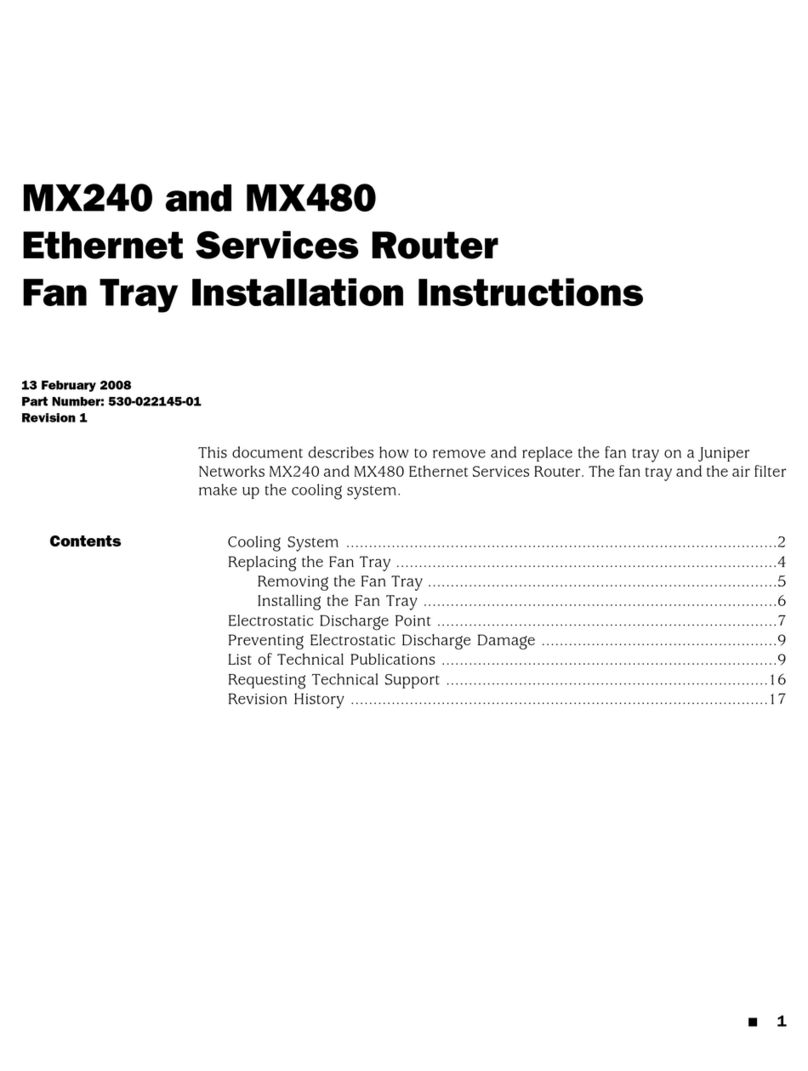 Juniper MX240 installation instructions
