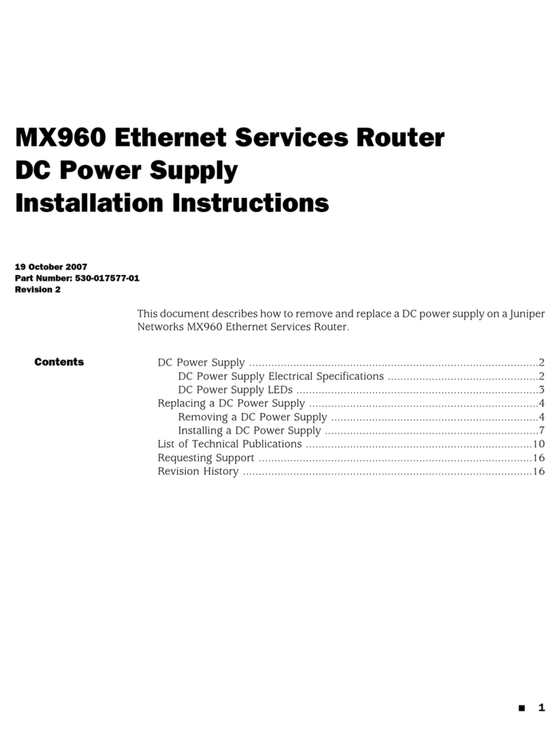 Juniper MX960 installation instructions