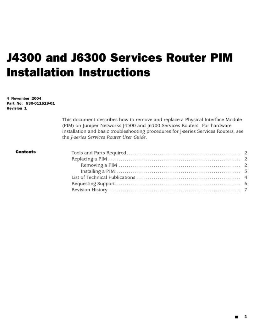Juniper J4300 User manual Juniper J4300 User manual